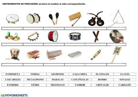 INSTRUMENTOS DE PERCUSIÓN