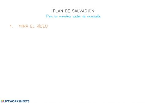 Plan de salvación infantil