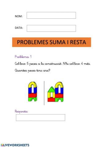 Problemes suma i resta