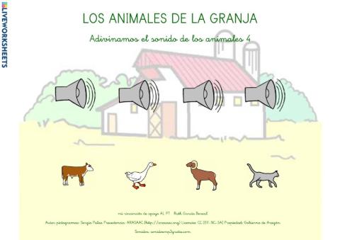 Adivinamos el sonido de los animales de la granja 4