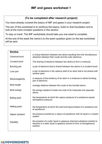 IMF worksheet 1