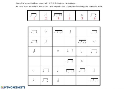 Sudoku musical