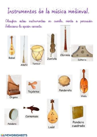 Instrumentos medievales