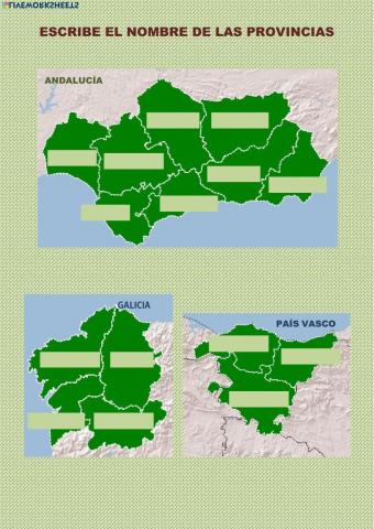 Provincias por comunidades