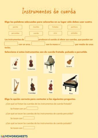 Instrumentos de cuerda