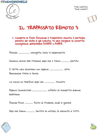 Trapassato remoto 3