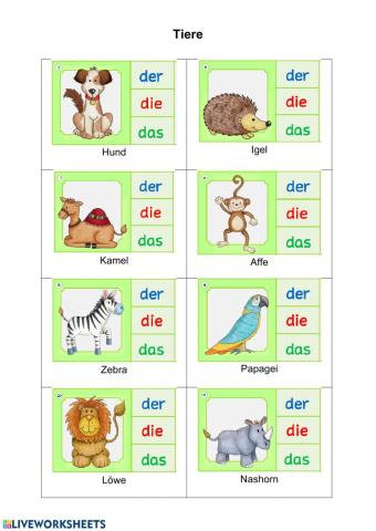 Die Tiere