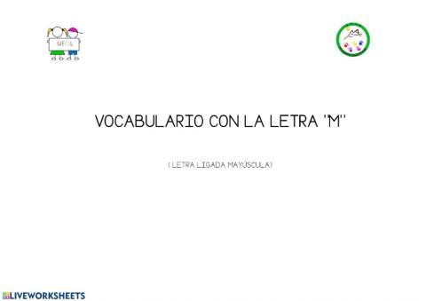 Lectoescitura letra m