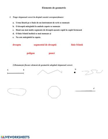 Elemente fundamentale de geometrie