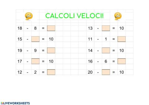 Calcoli veloci