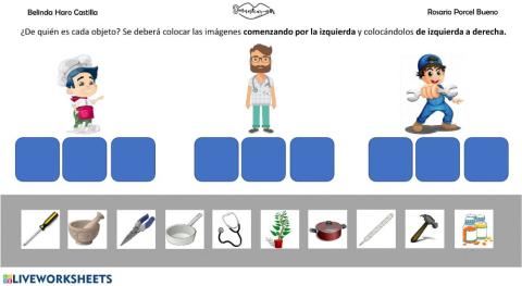 ¿Quién necesita cada objeto?