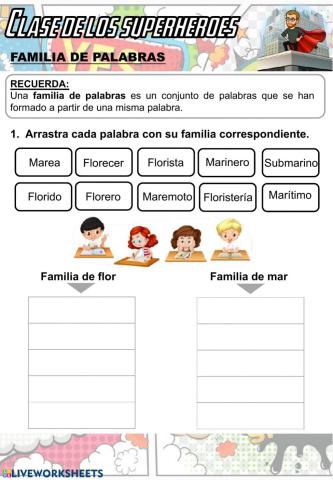 Familia de palabras