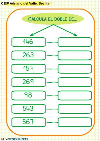 Calcular dobles