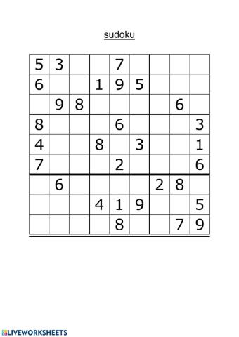 1 sudoku