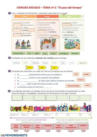 Sociales 3º Primaria - El paso del tiempo