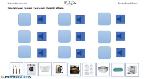 Vocabulario cocina 3 con audio