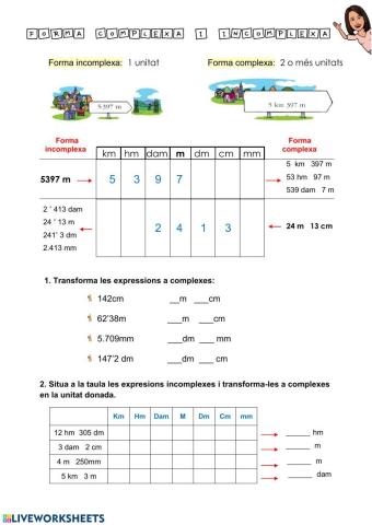 Forma complexa i incomplexa