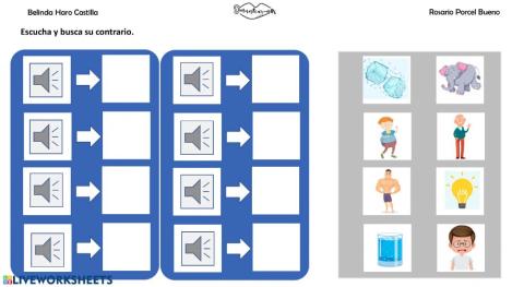 Contrarios con audio