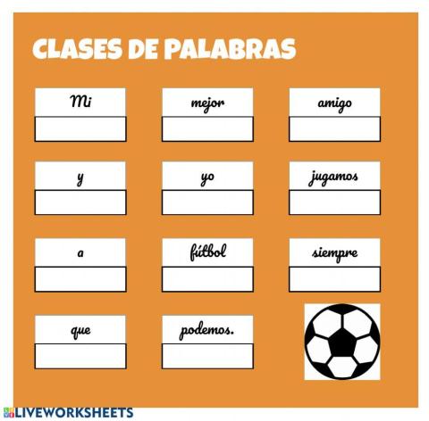 Clases de palabras II