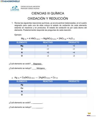 Oxido Reducción