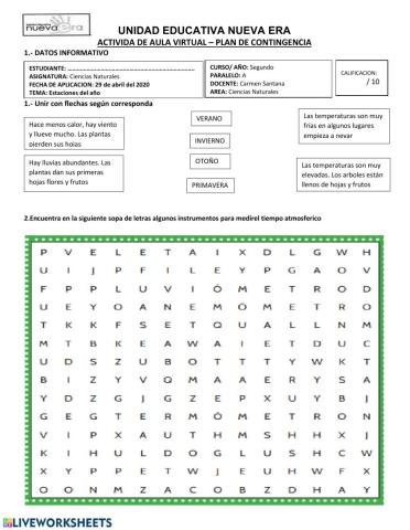 Estaciones e instrumentps