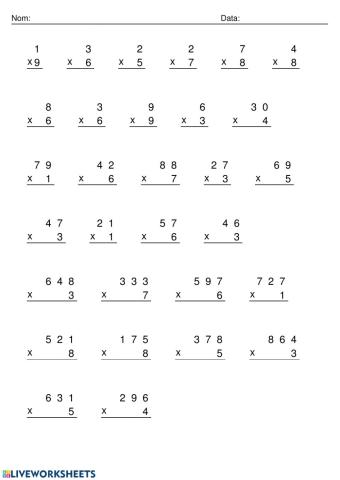 Multiplicaciones