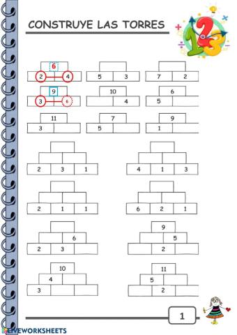 Construye las torres 1