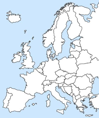 Mapa político de Europa