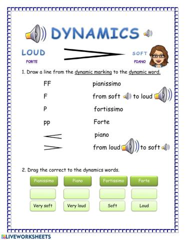 Dynamics, crescendo and decrescendo