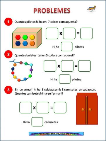 Problemes multiplicació