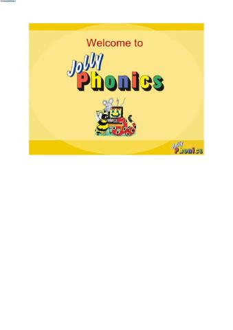 Jolly phonics group 1