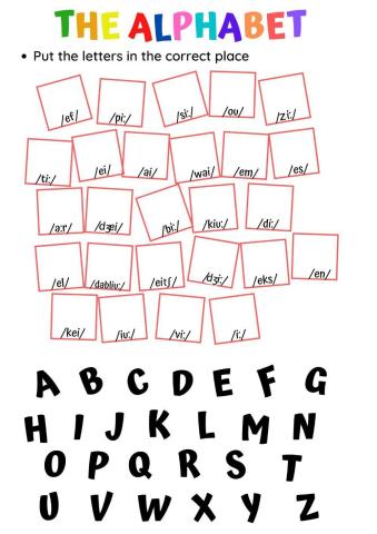 The alphabet