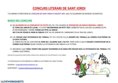 Concurs sant jordi