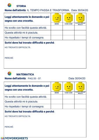 Questionario di autovalutazione