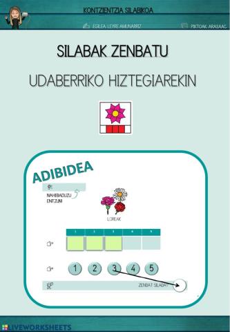 SILABAK ZENBATU (Udaberriko hiztegiarekin eta audioarekin)