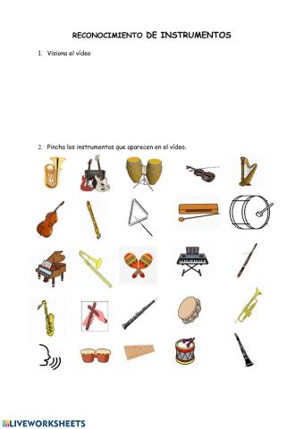 Reconocimiento de instrumentos