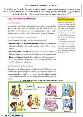 Los Sacramentos y el Perdón. 4º de Primaria