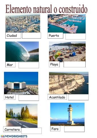 Elemento natural o construido