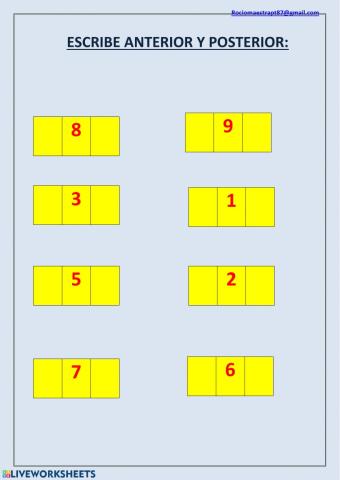 Anterior y posterior