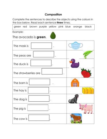 Adjectives of Colour