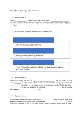 Reformacija i katolička obnova