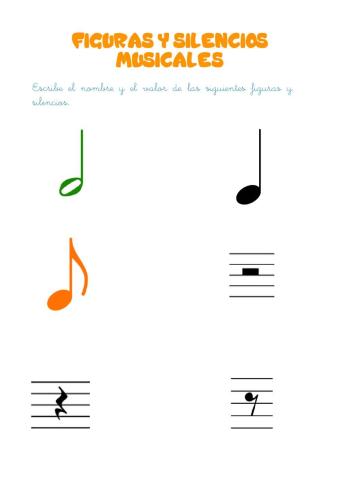 Figuras y silencios musicales