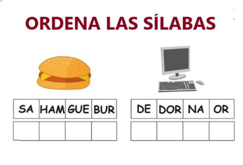 Ordenar sílabas