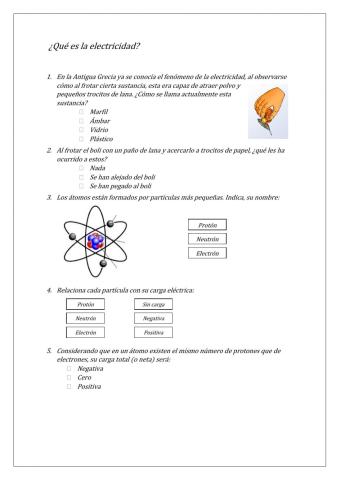 ¿Qué es la electricidad?