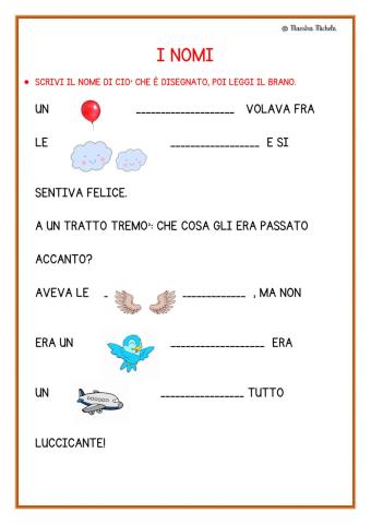 I NOMI es.2 - MAESTRA MICHELA