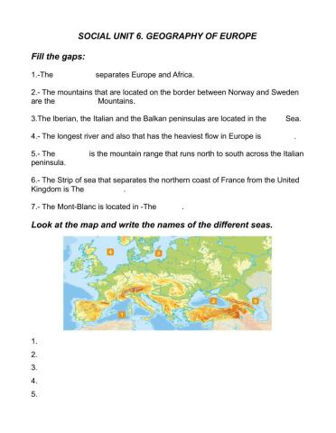 Geography of Europe