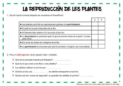 La reproducció de les plantes