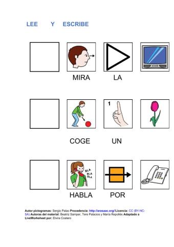 Lee y escribe - 1