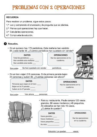 Problemas con dos operaciones