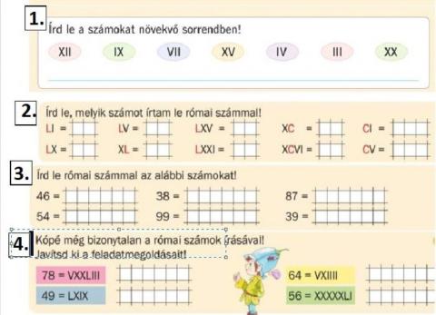 Gyakorlás-05.14.római számok